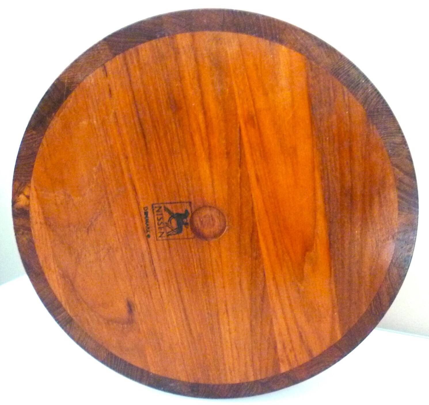 Dish, fruit dish, Scandinavian design, teak, R. Nissen Denmark 60s/70s