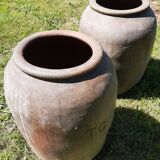 Pair of olive oil jars (or "tinajas"), Spain, 19th century