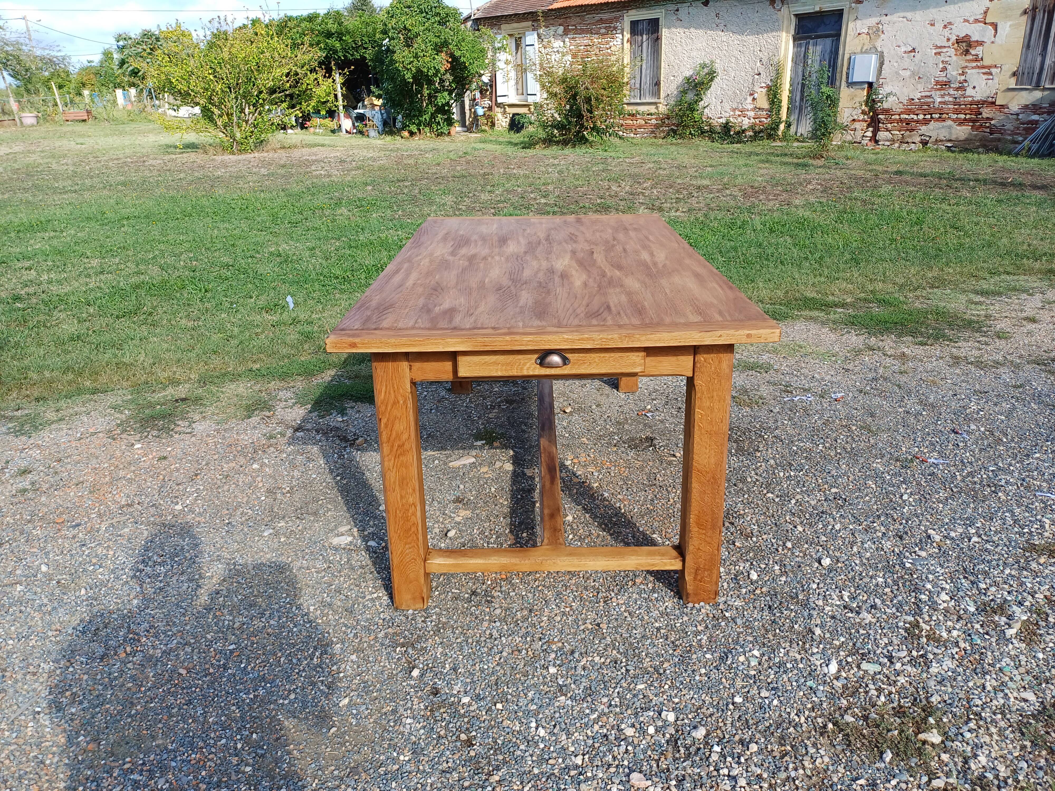 Oak farm table