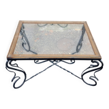 Wrought iron coffee table