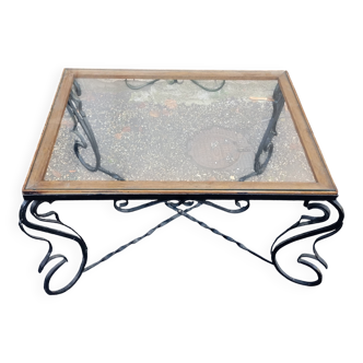 Wrought iron coffee table