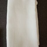 Old large rustic linen tablecloth 295 x 140 cm