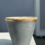 Lot de 3 tasses en céramique indonésienne (noir, mat brun & glacé moucheté)