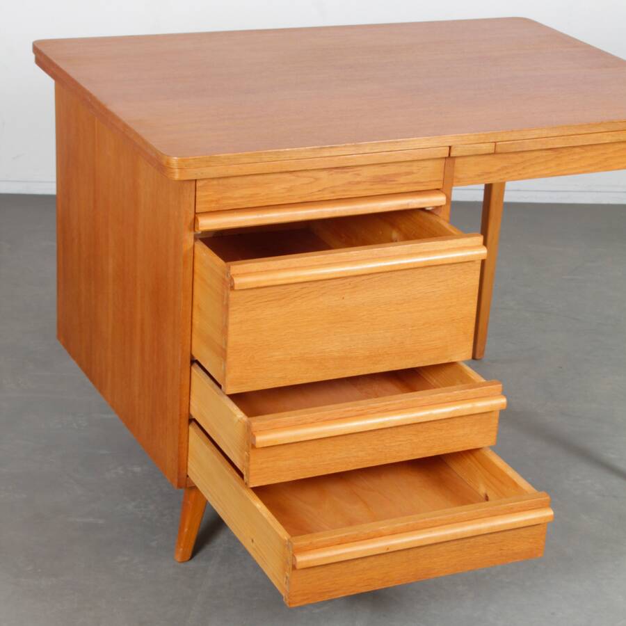 Vintage oak desk, 1960s