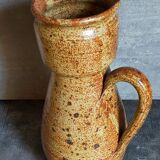 XXL potter's pitcher in Art-populaire pyrite stoneware early twentieth century
