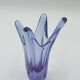 Vintage Murano Crystal Finger Vase Purple