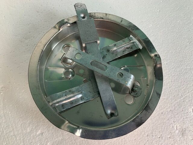 Ceiling lamp wall lamp square window in chiseled glass from the 60s and 70s