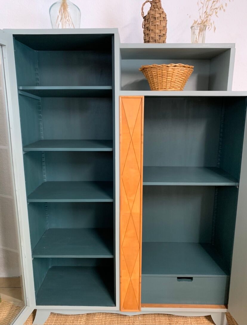 Vintage asymmetrical wardrobe