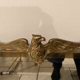 Rectangular brass mirror