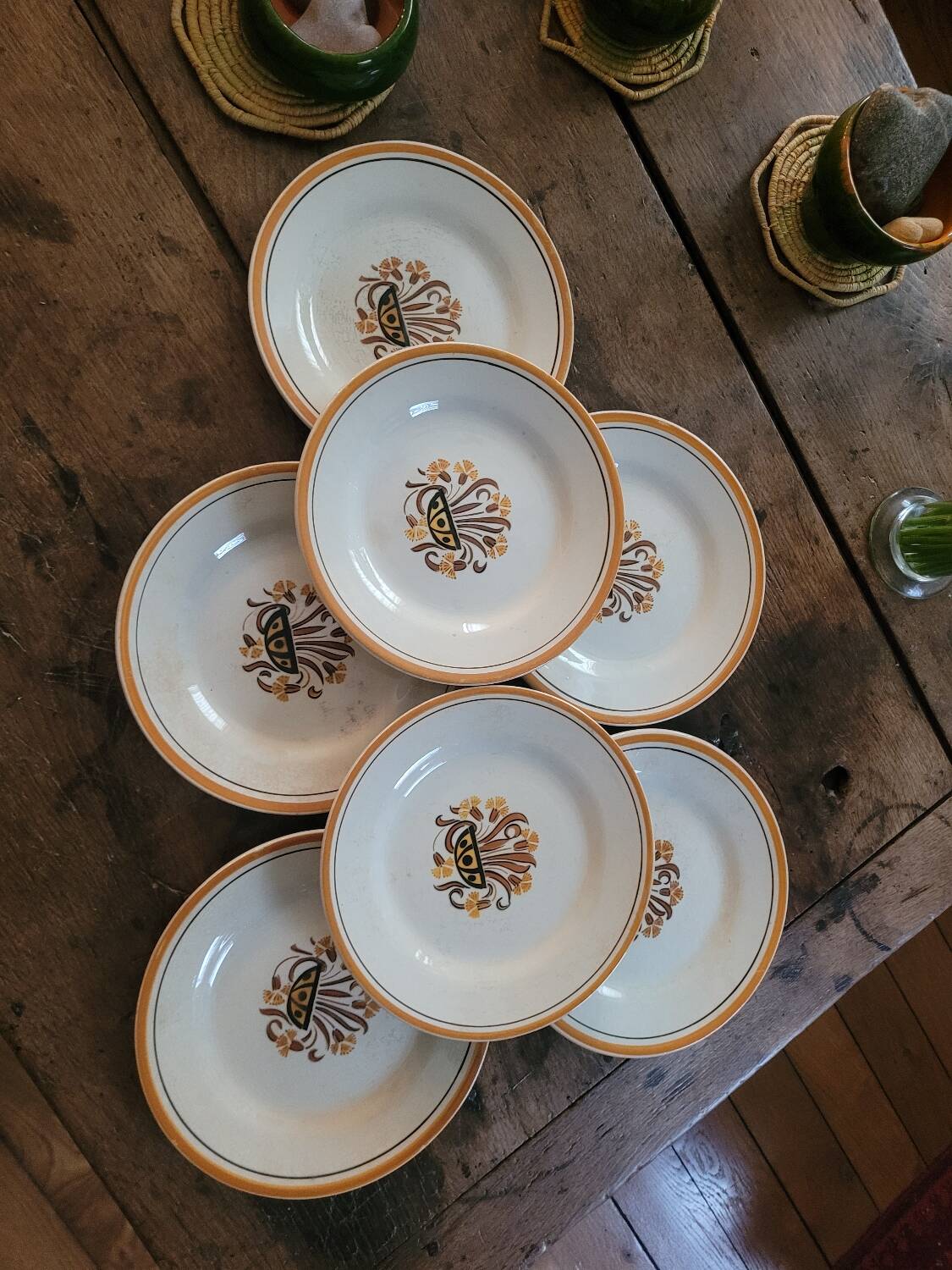 Dessert plates from Creil and Montereau