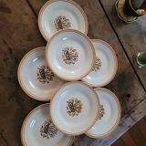 Dessert plates from Creil and Montereau