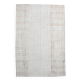 Tapis Kilim Vintage Turc Off White, Tapis Bohème Tissé à la Main, 23x328Cm
