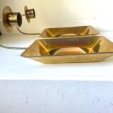 Pair Vintage Brass Wall Candle holder  Sconce  height 24 cm