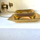 Pair Vintage Brass Wall Candle holder  Sconce  height 24 cm