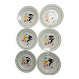 Assiettes Digoin Sarreguemines Rigny