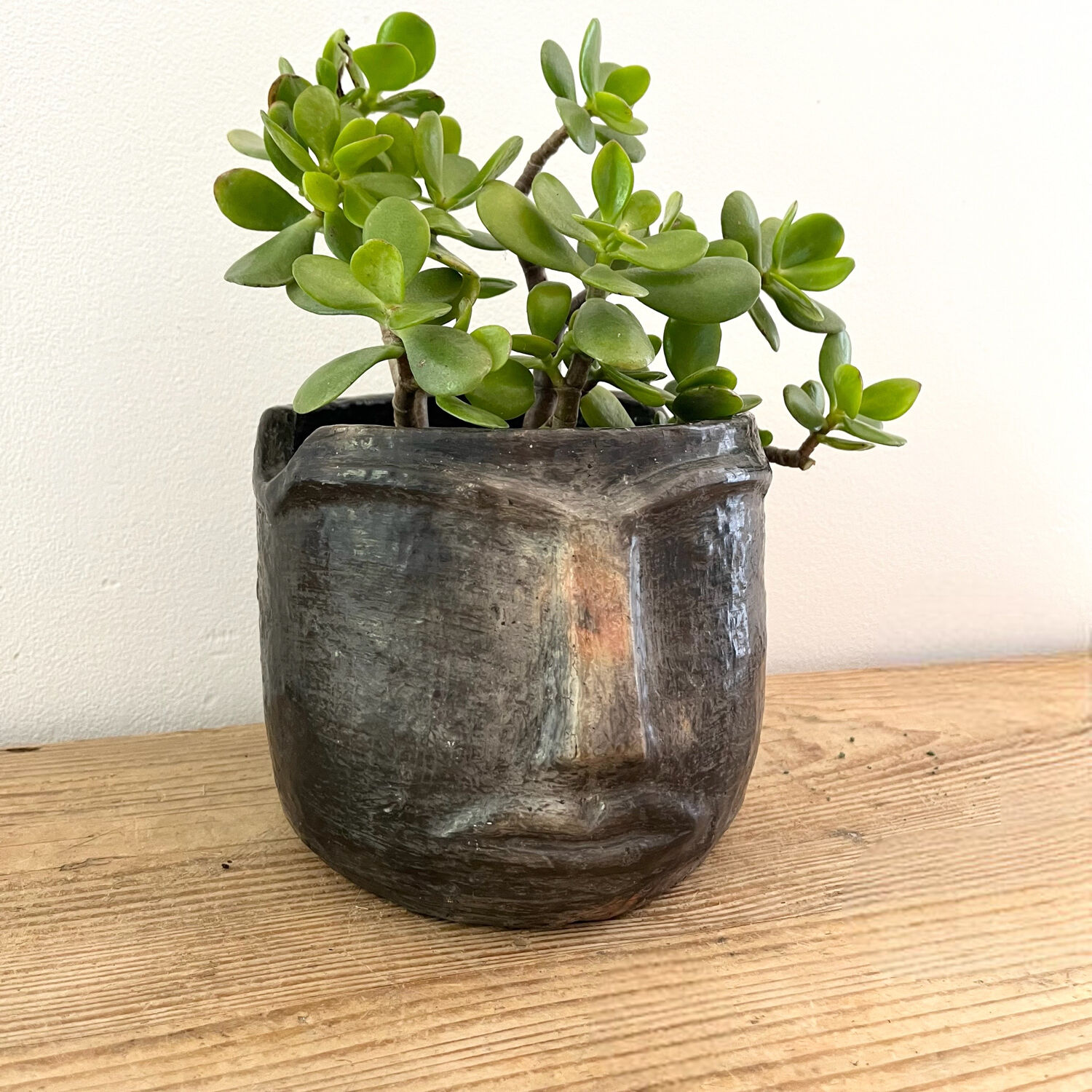 Terracotta head vase