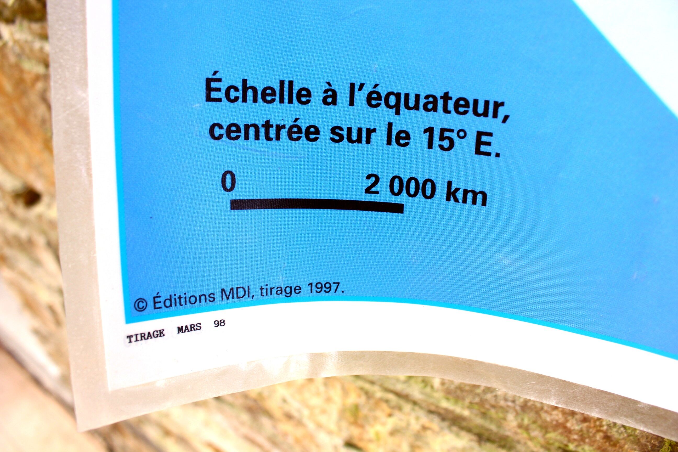 Map MDI 1994 vintage school map