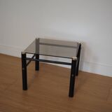 Smoked glass side table