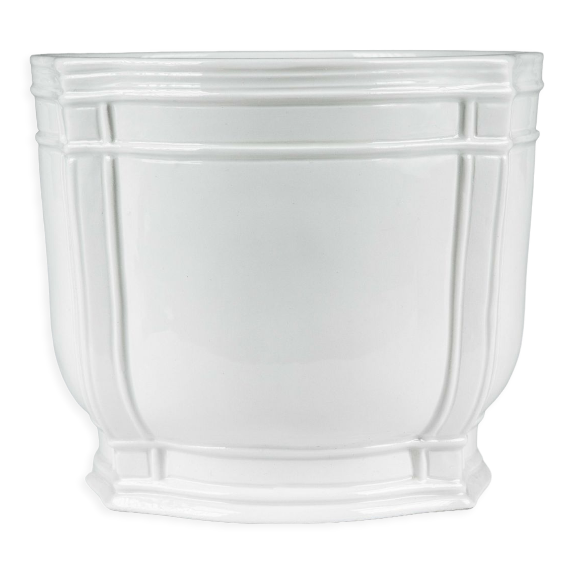 Faience Pot Cover signed Christian Dior White color