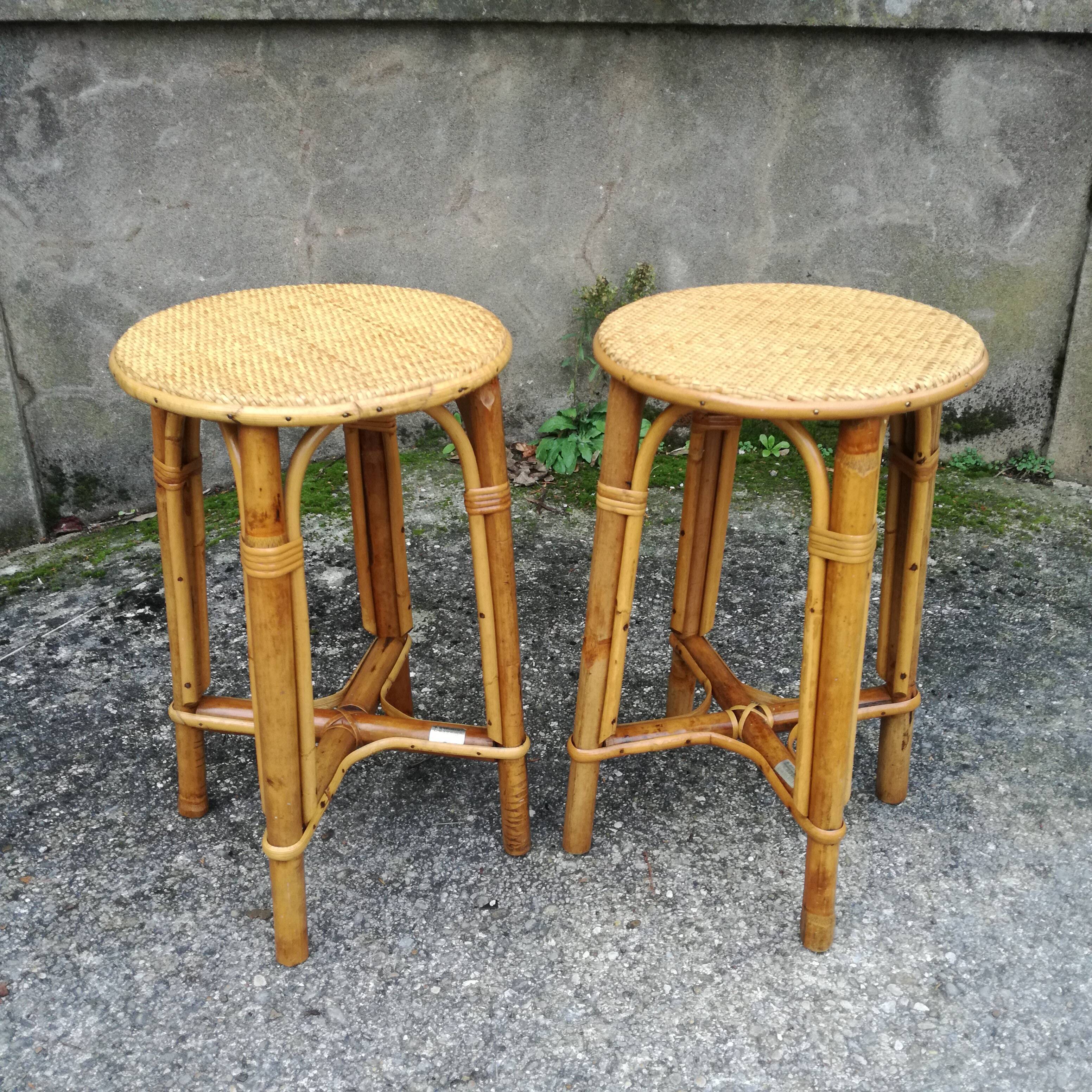 Rattan stools