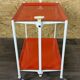 Chariot de service Table d'appoint Design orange Space Age Années 1960 Années 1970