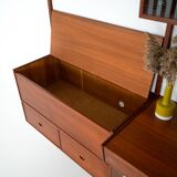 Teak modular shelving unit, Danish design, 1960s, manufactured by Hansen &