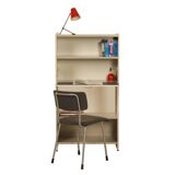 GISPEN 5600 SECRETAIRE BY A. R. CORDEMEYER, 1950S | SINGLE-PIECE IN GRAY, WHITE AND CREAM