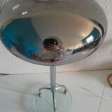 Lampe pied en verre vintage