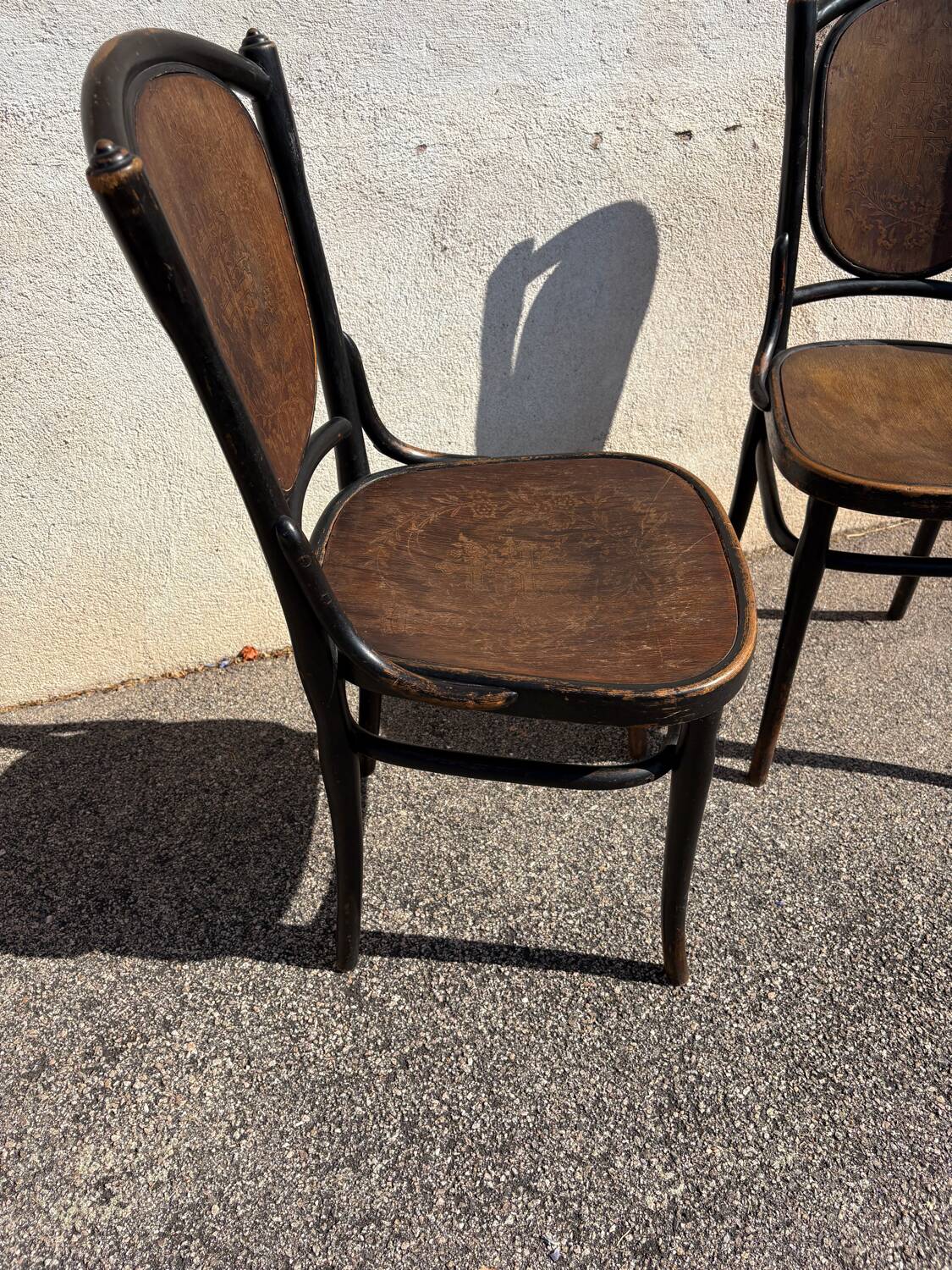 Duo chaises bistrot croix de lorraine