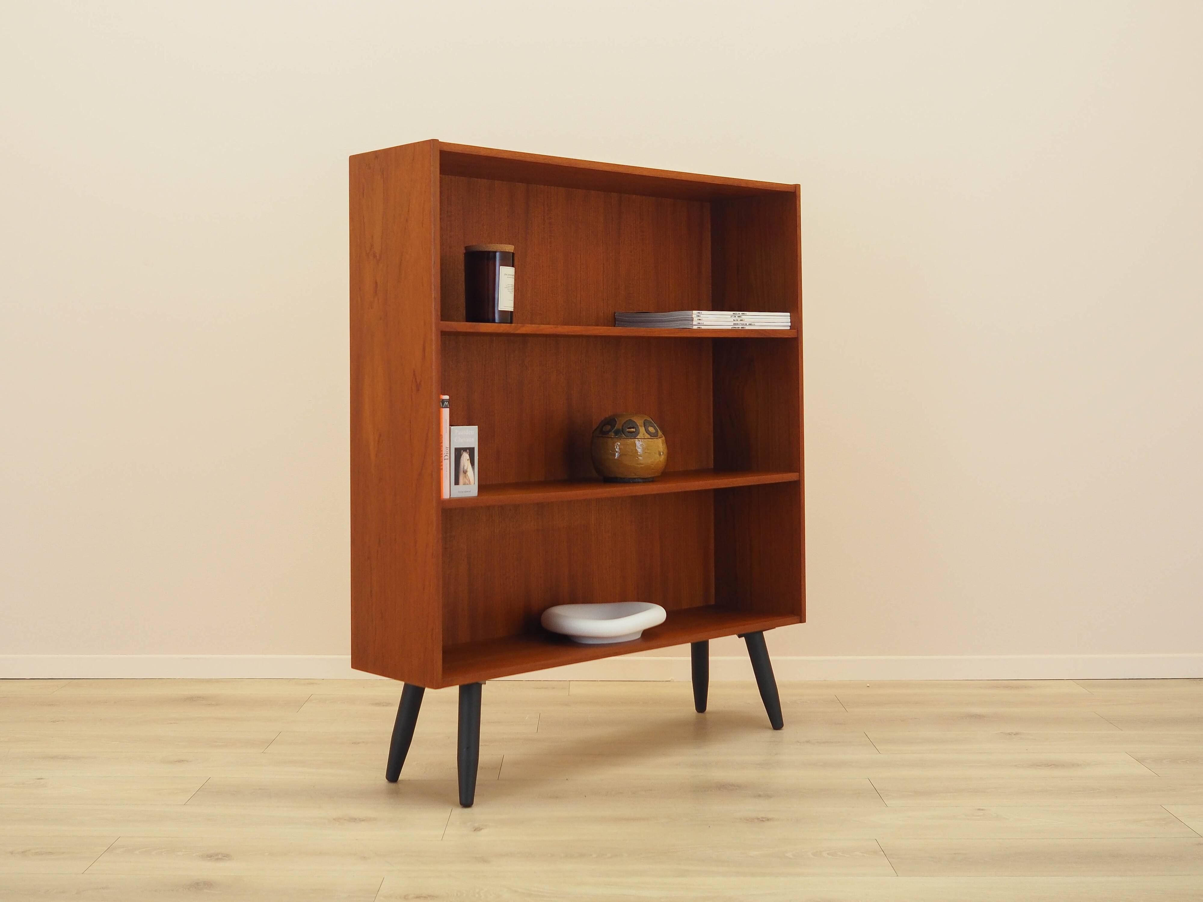 Teak bookcase, Danish design, 1970s, manufactured by Clausen & Søn