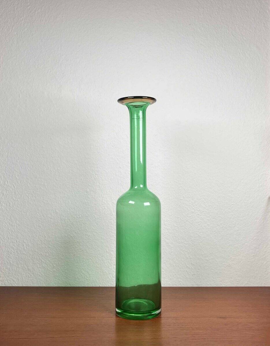 Grand vase en verre allemand vintage de Villeroy & Boch