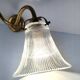 Double gilded bronze and glass wall lamp 1900