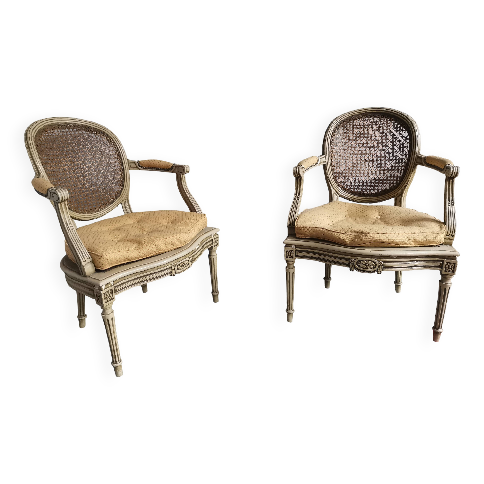 Pair of Louis XVI armchairs