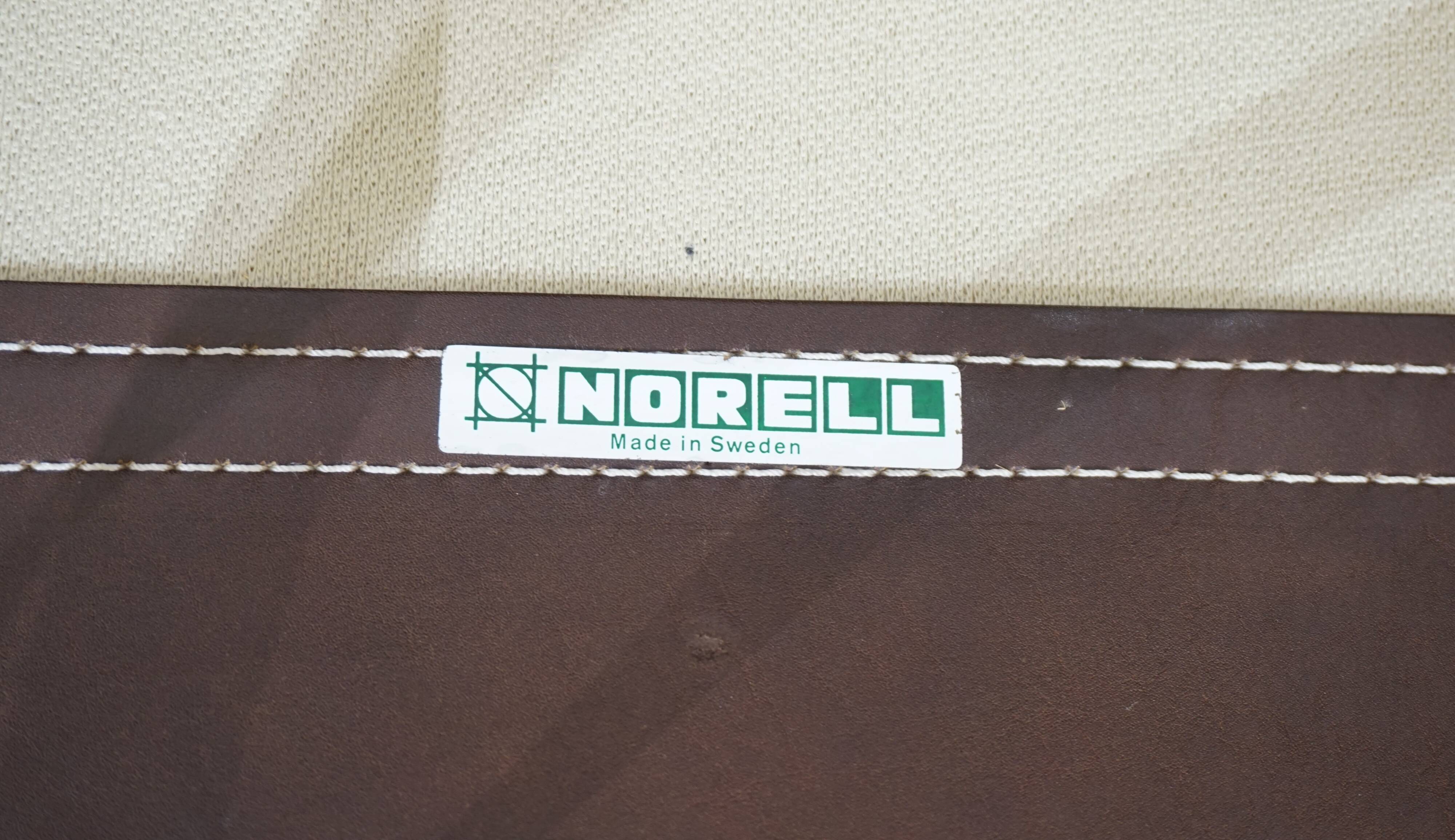 Arne Norell Inca chair with ottoman for Norell AB