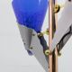 Relco Milano Modernist Italian Murano Glass and Brass Floor Lamp, 1980s