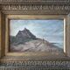 HST painting "Bord de mar" Animated seascape with thatched cottage signed Bilson XIX° + frame