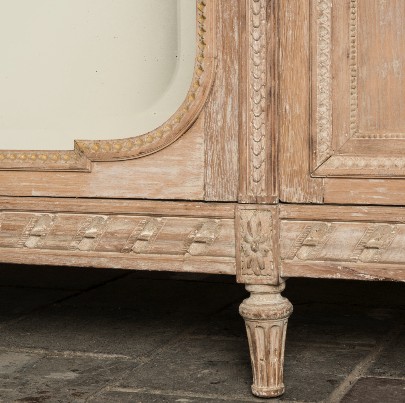 Louis XVI style mirror armoire