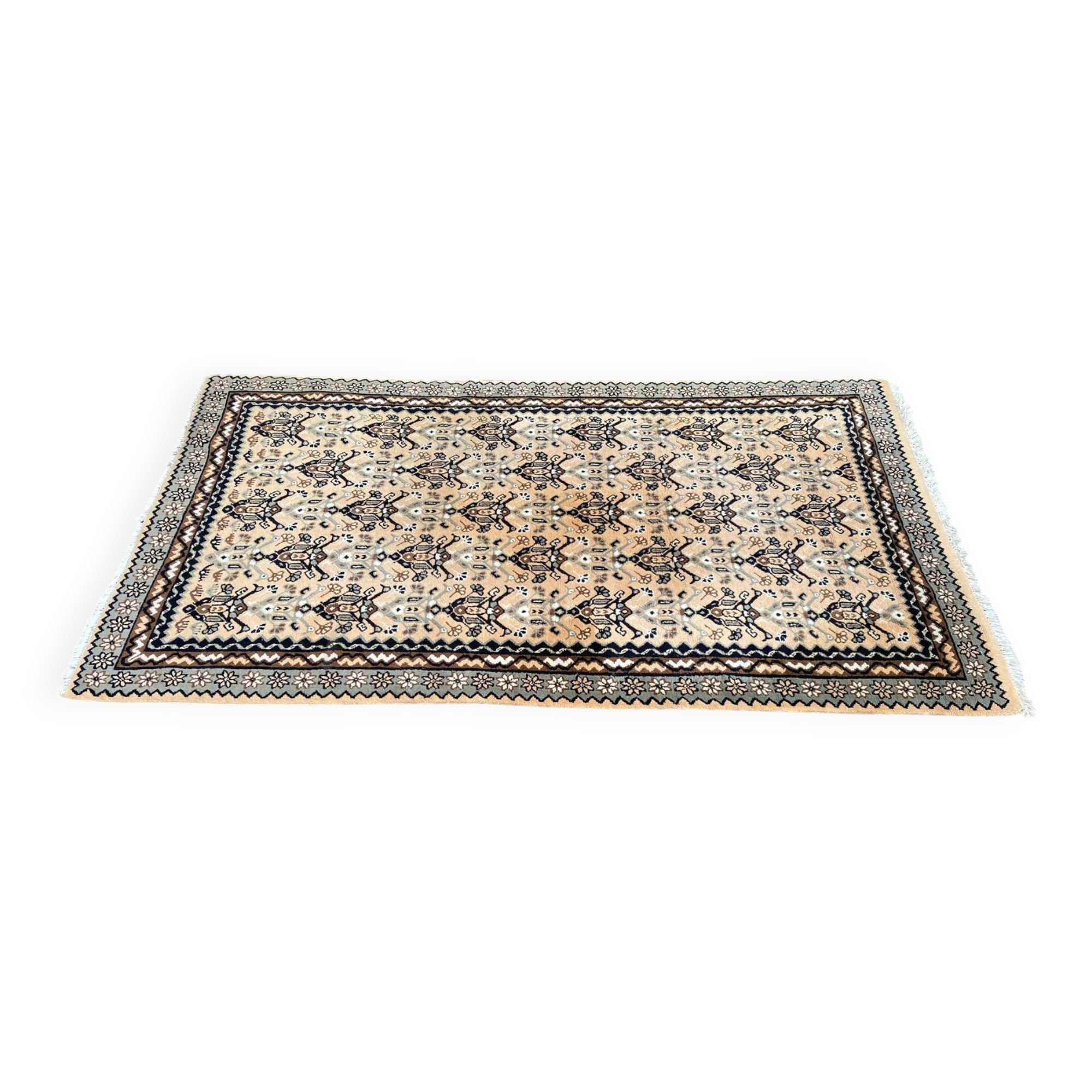 Tapis persan en laine noué à la main 150x250cm