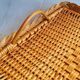 Woven rattan tray 60s
