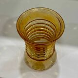 Iridescent Vase from the 60s, slightly amber