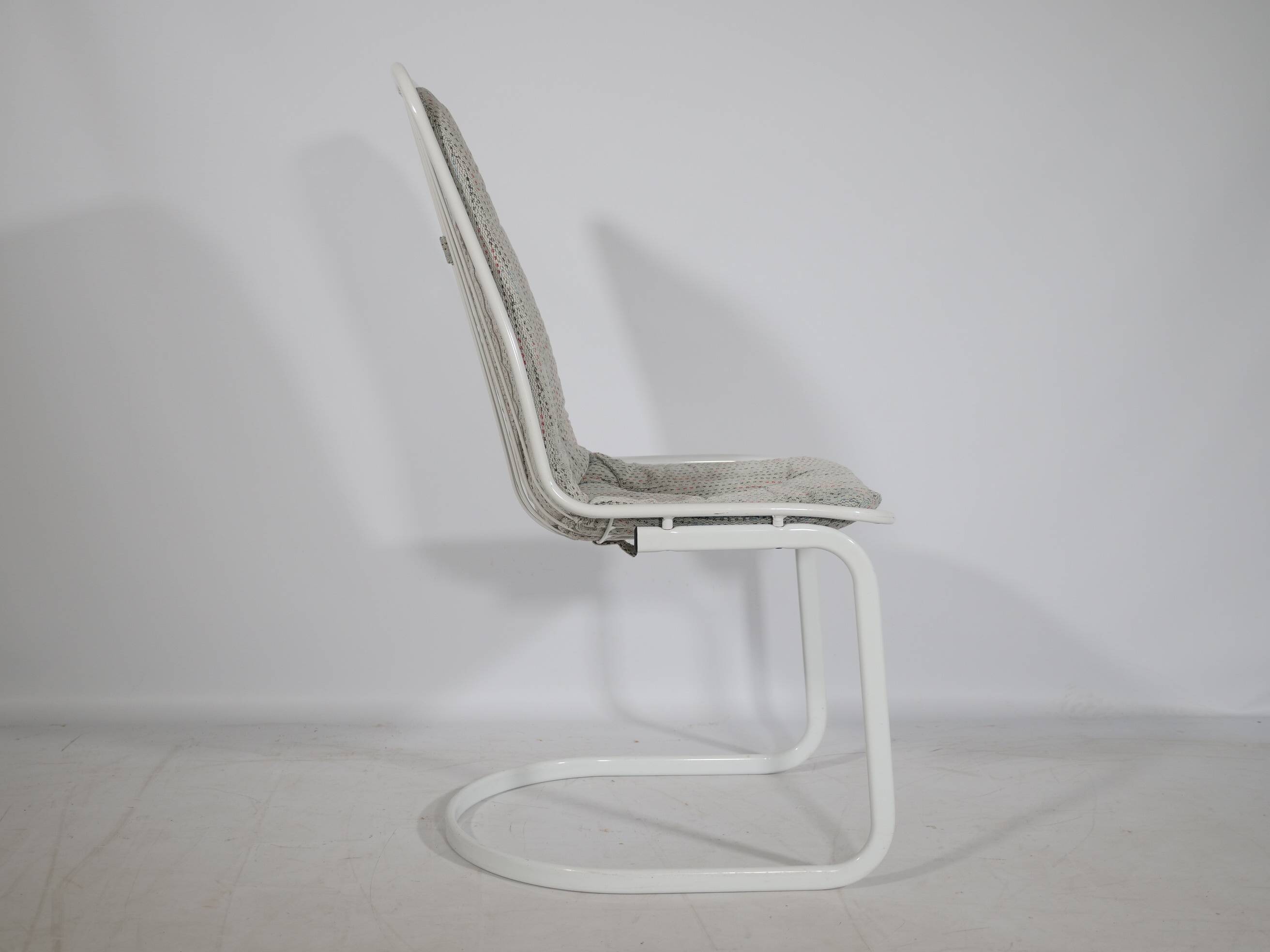 Cidue Cantilever Wire Chairs, Set of 6, 1970s