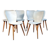 6 Baumann 800 max bill chairs from the 1950s