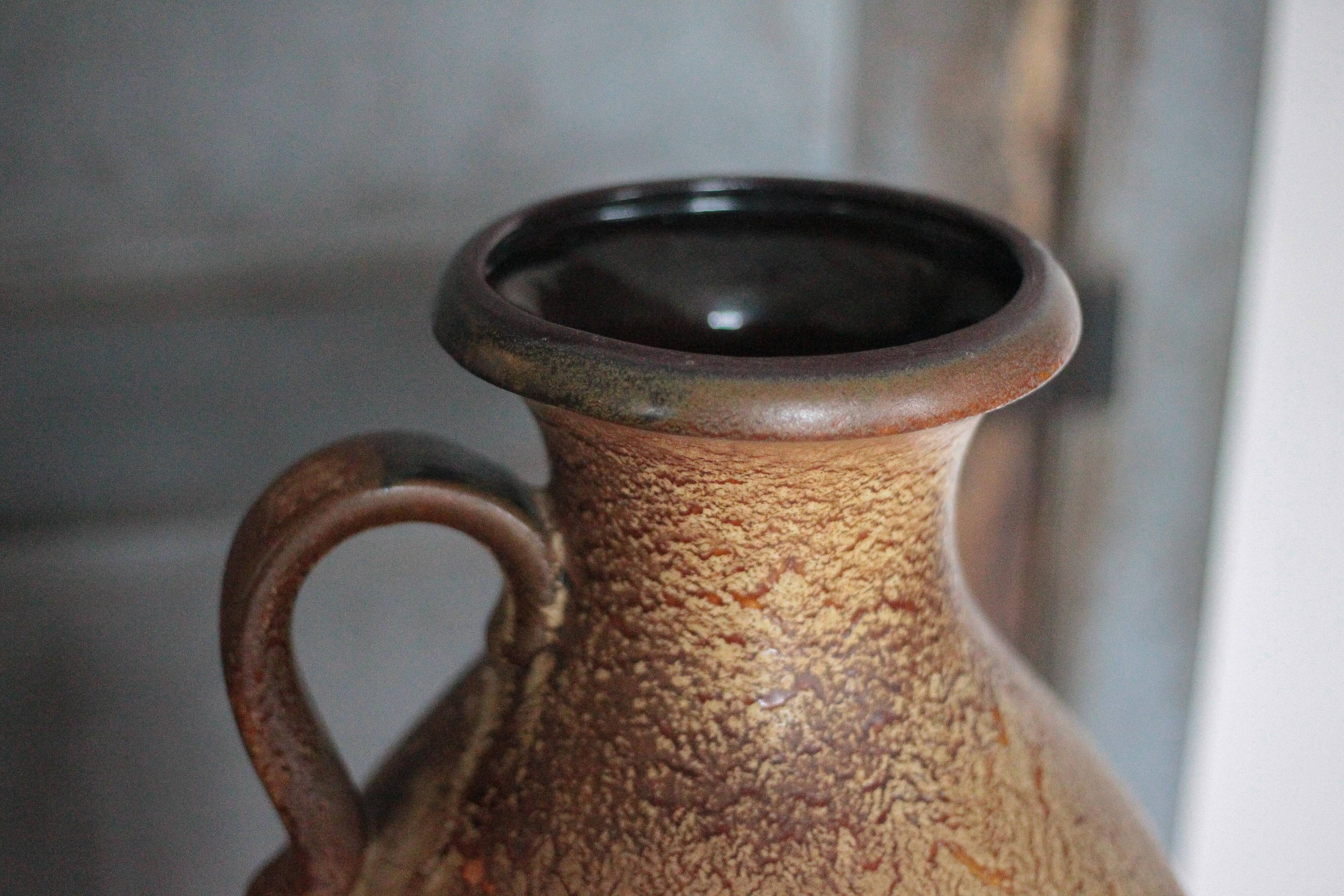 Large ceramic vase 495-48 West Germany, decorative vase, flower pot