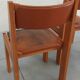 Chaises en orme et cuir, 80's