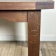Brutalist solid oak table with 2 extensions from the 1990s.
