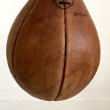 Antique boxing speed pear in leather