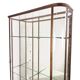 Large Antique Museum Display Cabinet with Curved Glass