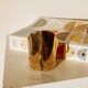 Brass tea light holder with handle