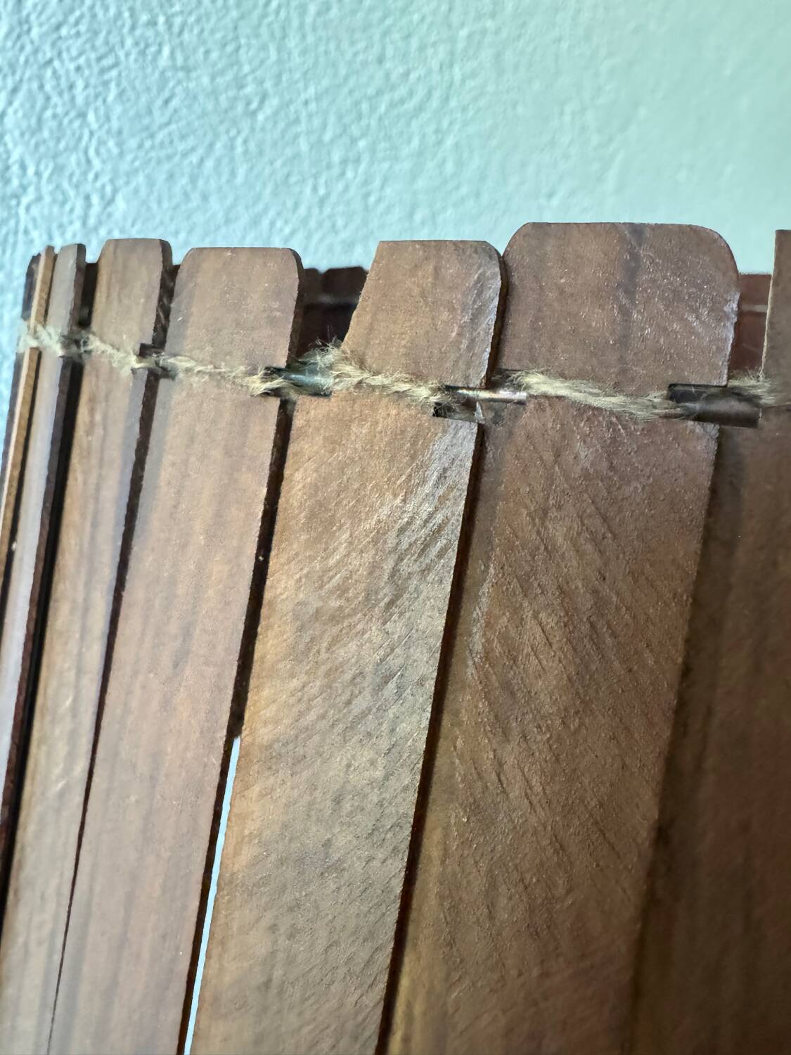 Large teak lamp from the 60s