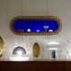 Rattan mirror from the 60's - 125x47cm